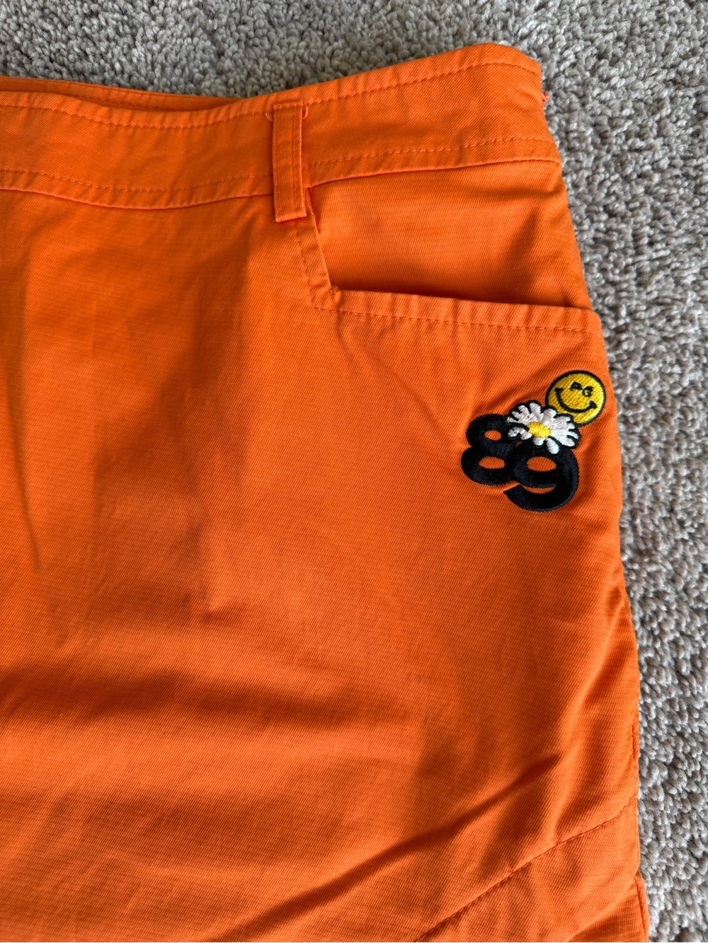 Pearly Gates Orange Pleated golf Skort embroidered patch’s size 1 - Picture 4 of 12